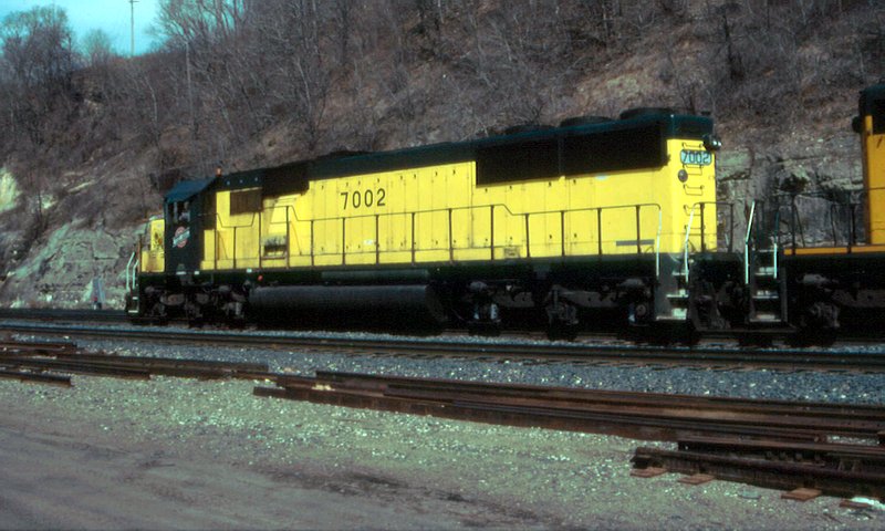 CNW 7002 got painted with surplus highlighter ink